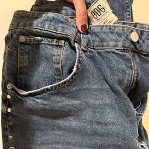 BDG Women's Dark Blue Boyfriend Jeans